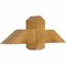 Ekena Millwork Eugene Rough Sawn Timber Gable Bracket, Western Red Cedar, 36"W x 12"H x 6"D x 6"F, 8/12 Pitch GBW036X12X0606EUG00RWR - alternate 5